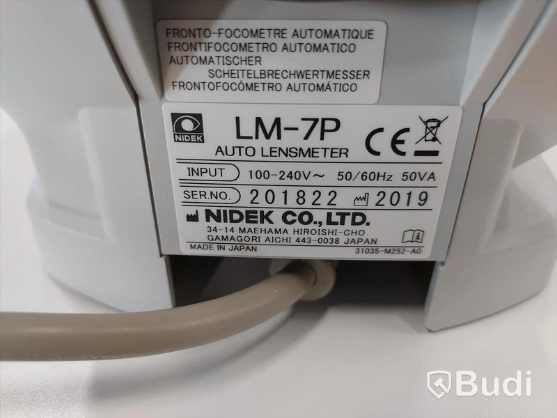 Linsmätare Nidek Lensmeter LM7P med tillbehör